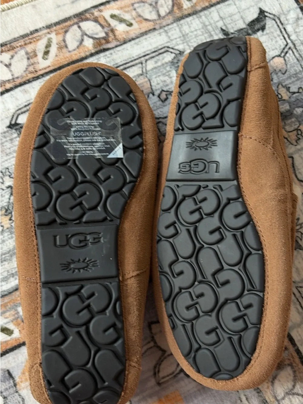 UGG Men’s Ascot Slip-On Suede Loafers in Chestnut Brown